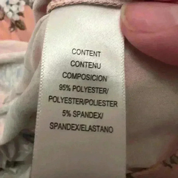 NWT XS Beautiful pink and blue floral dress - Picture 2 of 7